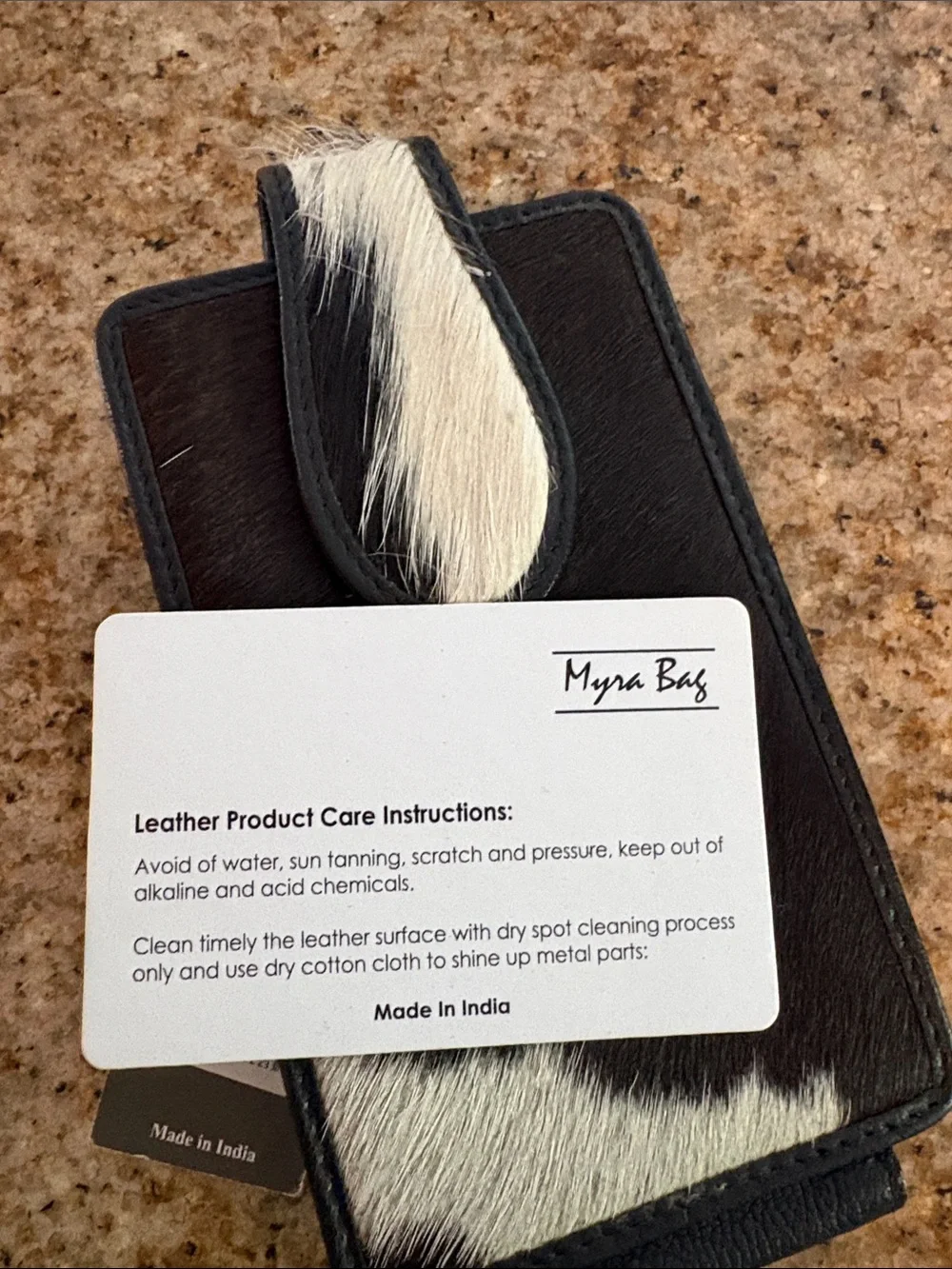 Myra bag leather mobile cell phone case carrier with clip